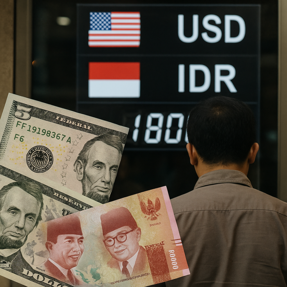 Dolar AS Kembali Tekan Rupiah: Tantangan Ekonomi di Level Rp 18.000/US$