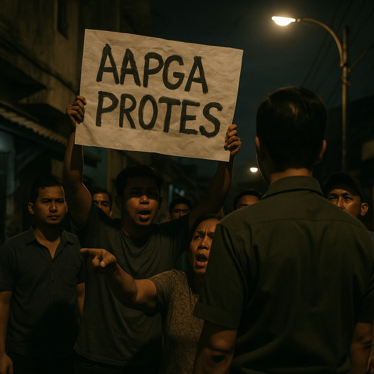 Warga Medan Protes Lurah yang Mengabaikan Permintaan Lampu Jalan