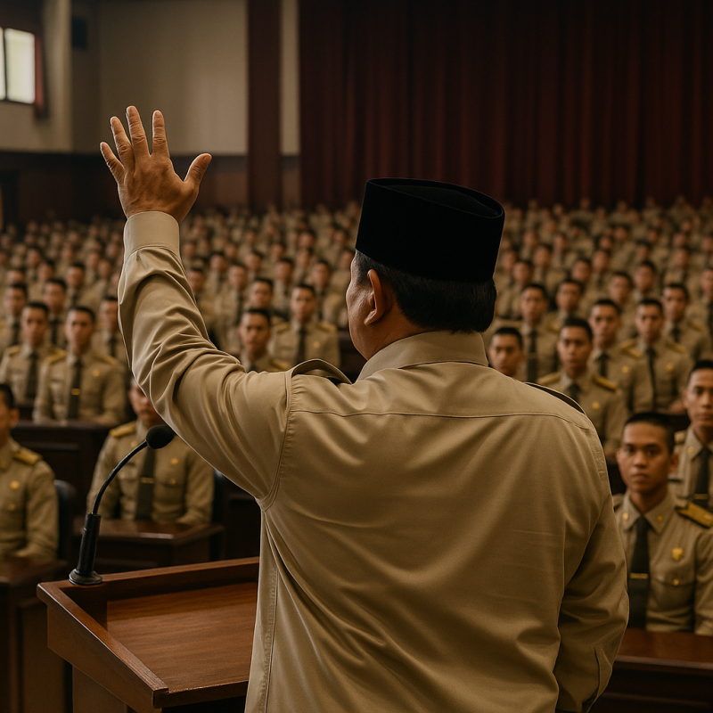 Pesan Prabowo ke Praja Muda IPDN: Utamakan Kepentingan Rakyat