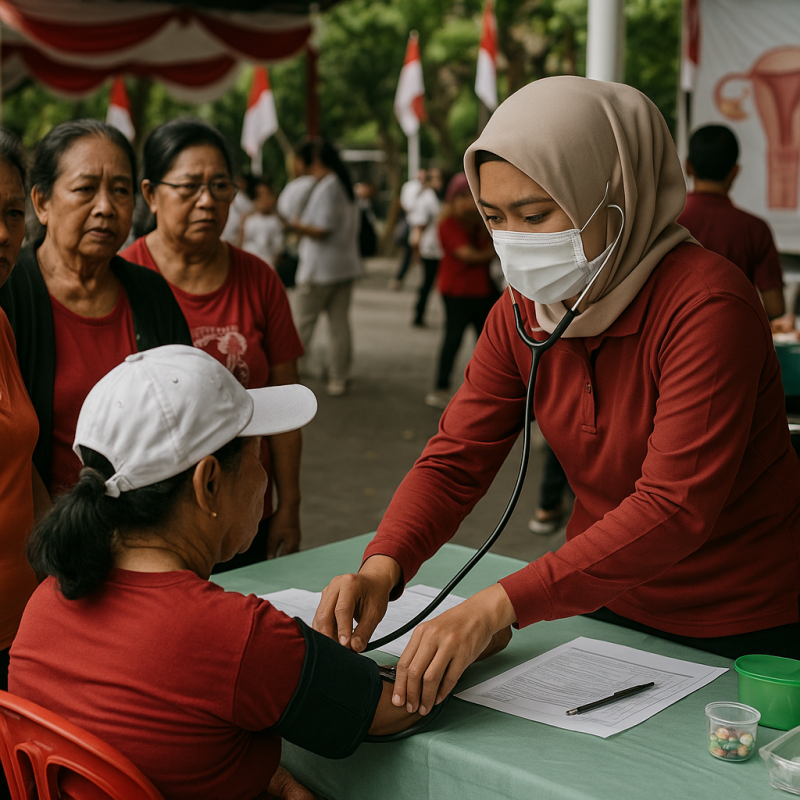 HUT RI Ke-81: Dinkes Buleleng Gelar Cek Kesehatan Gratis untuk Warga