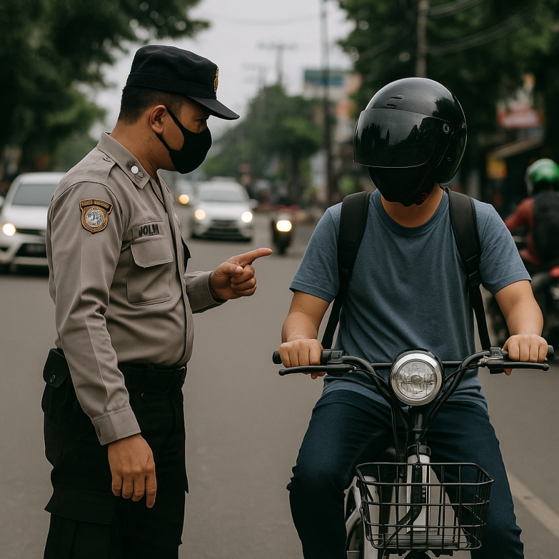 Polresta Tangerang Akan Tertibkan Sepeda Listrik di Jalan Raya