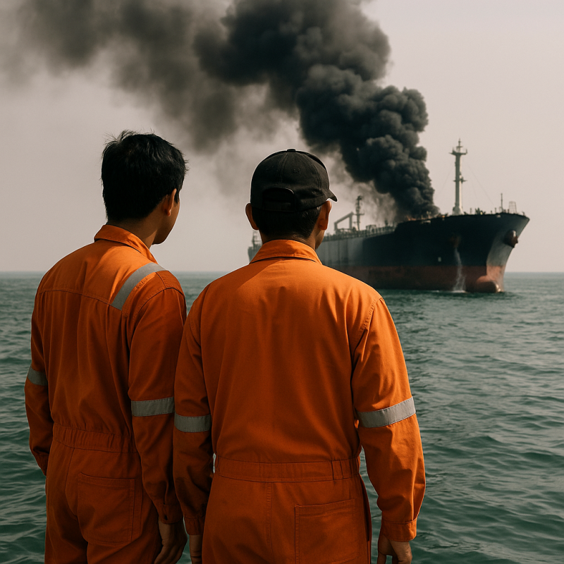 Dua ABK Indonesia Selamat usai Kapal Tanker Diserang Misil di Selat Hormuz