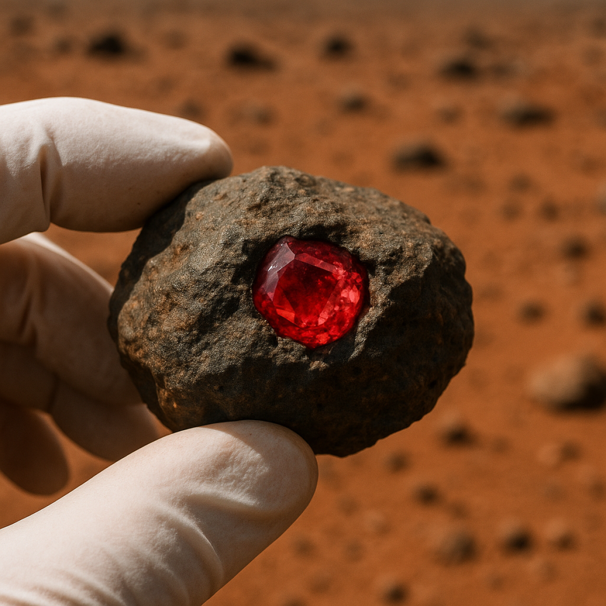 Meteorit Mars: Penemuan Menakjubkan Kandungan Permata Merah