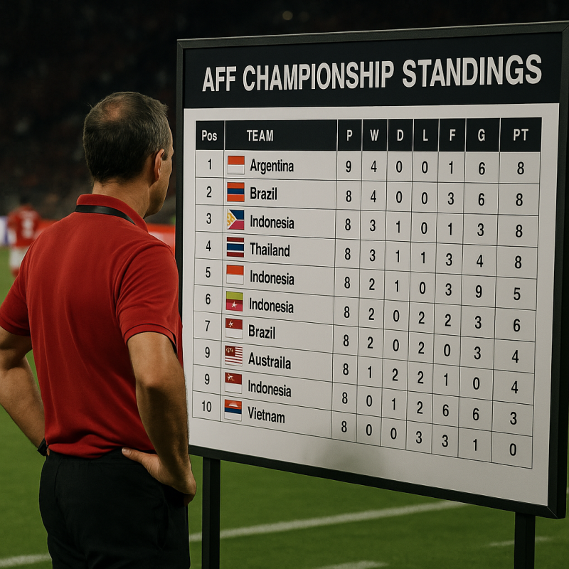 Update Terbaru: AFF Championship Standings dan Perkembangan Tim