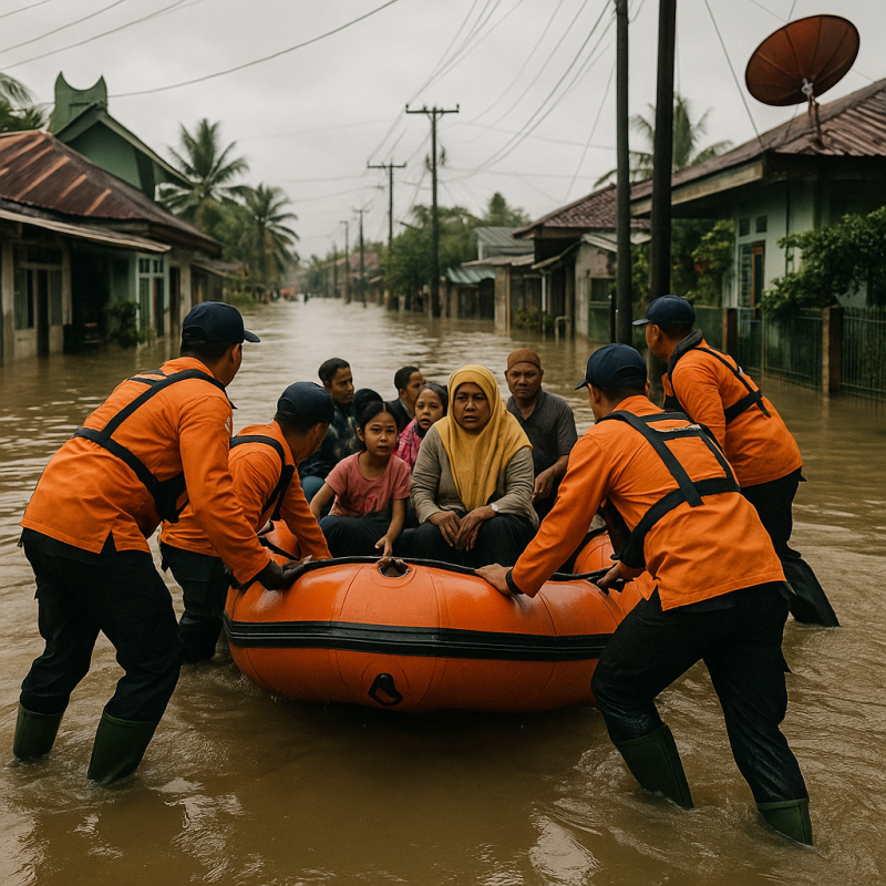 Banjir di Padang dan Agam: Ratusan Warga Dievakuasi