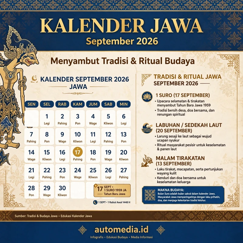 Kalender Jawa September 2026: Menyambut Tradisi dan Ritual Budaya