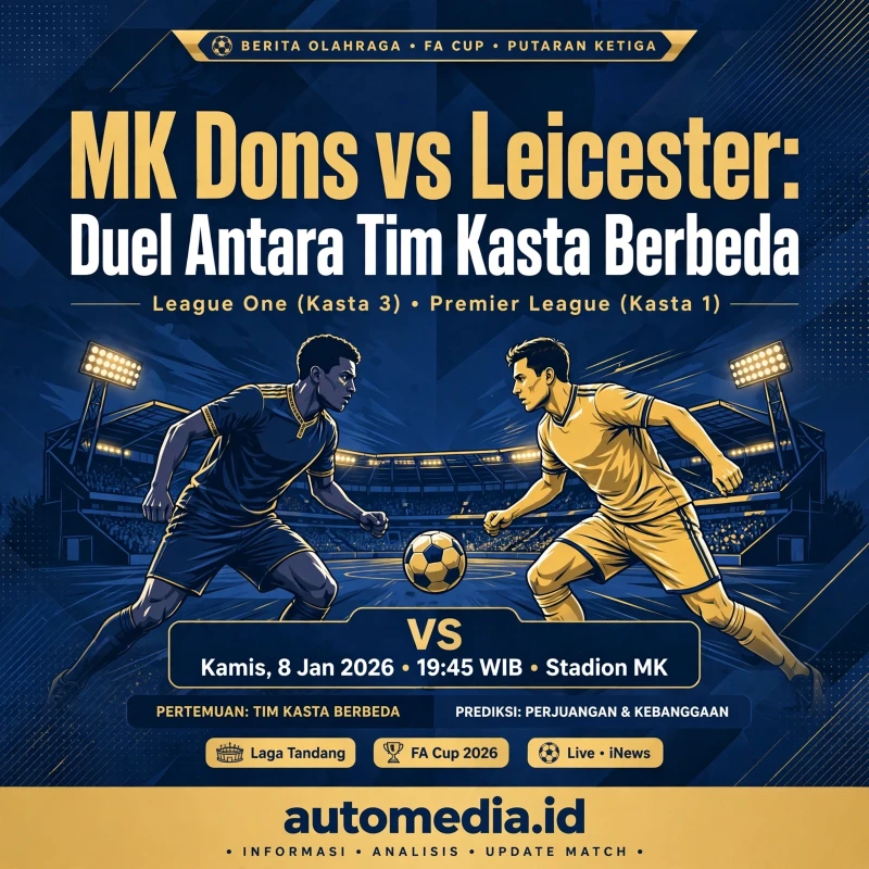 MK Dons vs Leicester: Duel Antara Tim Kasta Berbeda