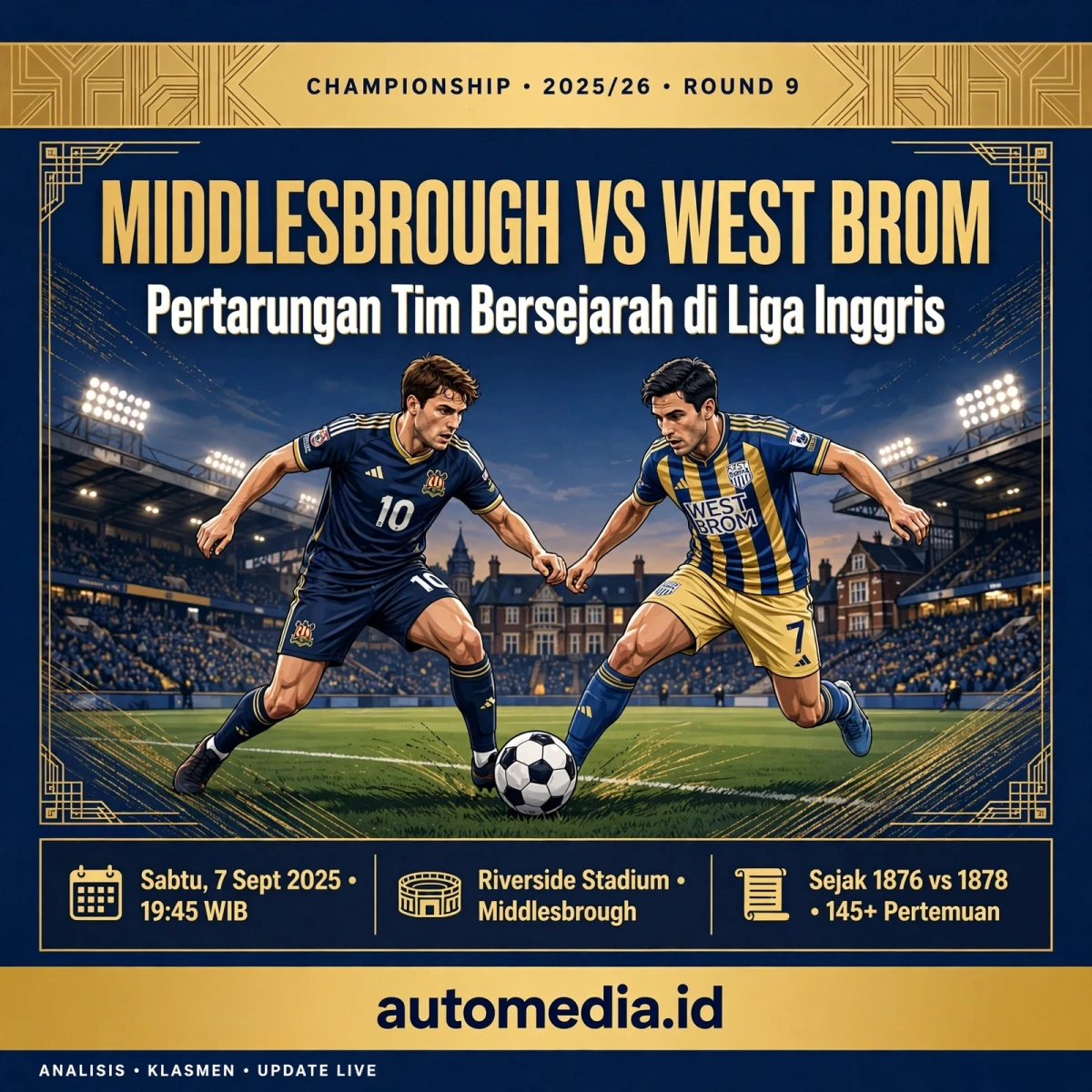 Middlesbrough vs West Brom: Pertarungan Tim Bersejarah di Liga Inggris