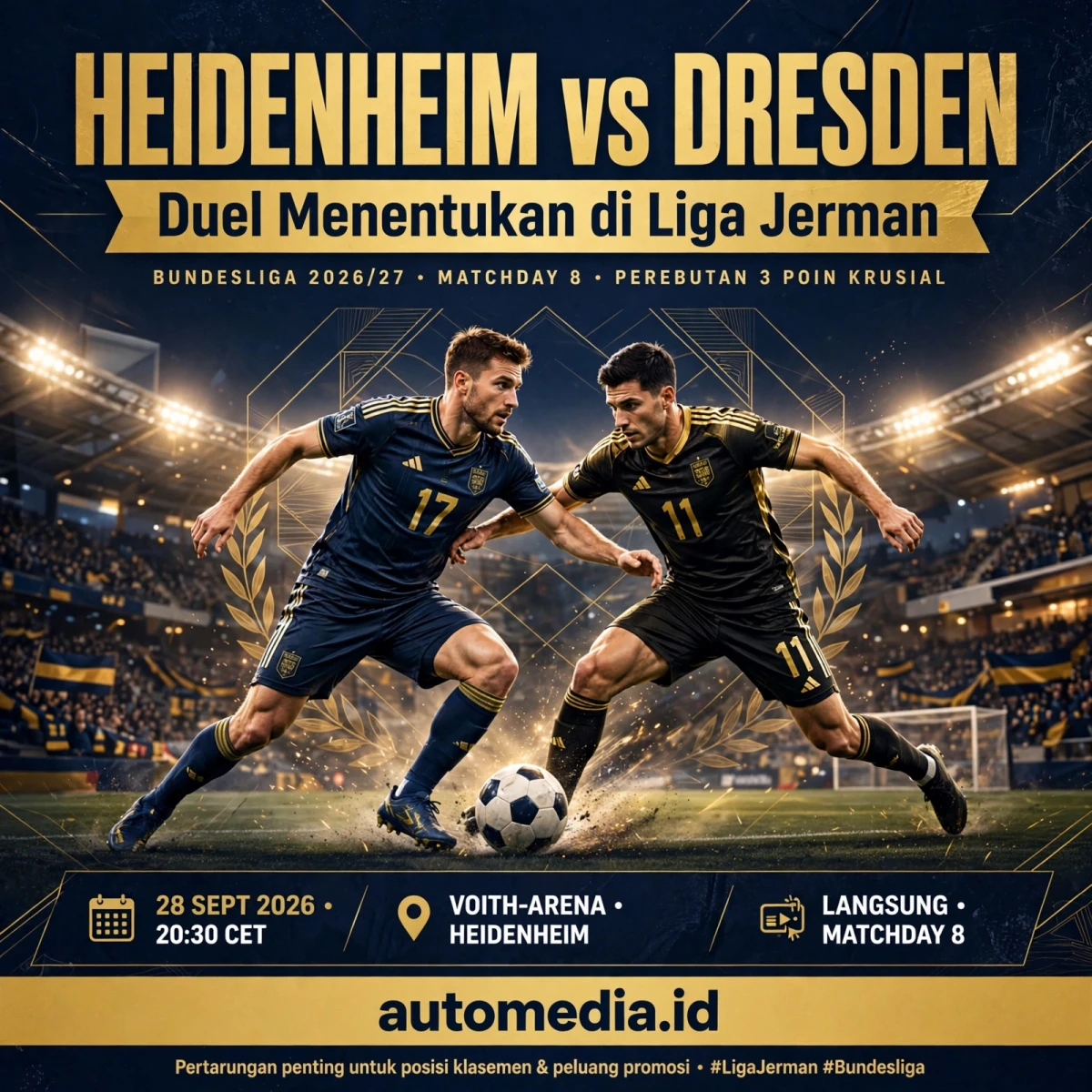Heidenheim vs Dresden: Duel Menentukan di Liga Jerman