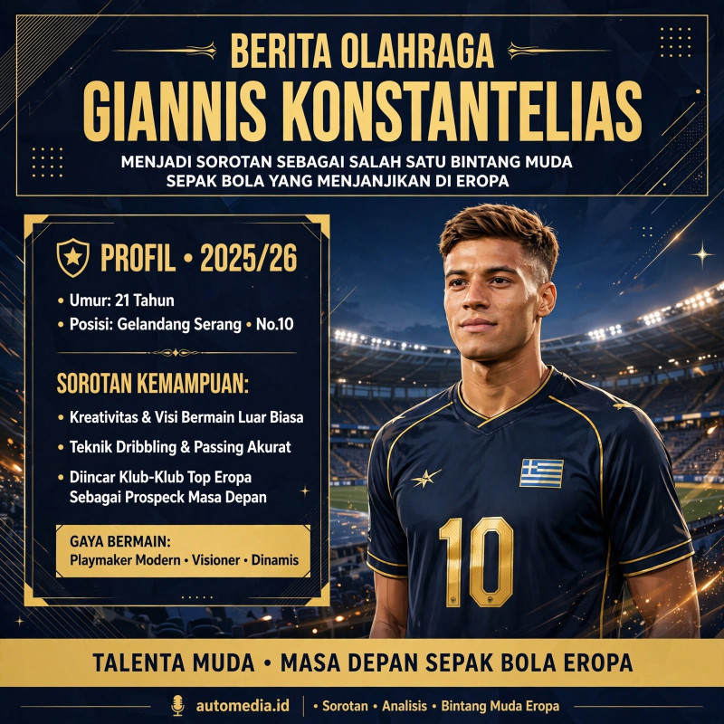 Giannis Konstantelias: Bintang Muda yang Siap Mengguncang Eropa