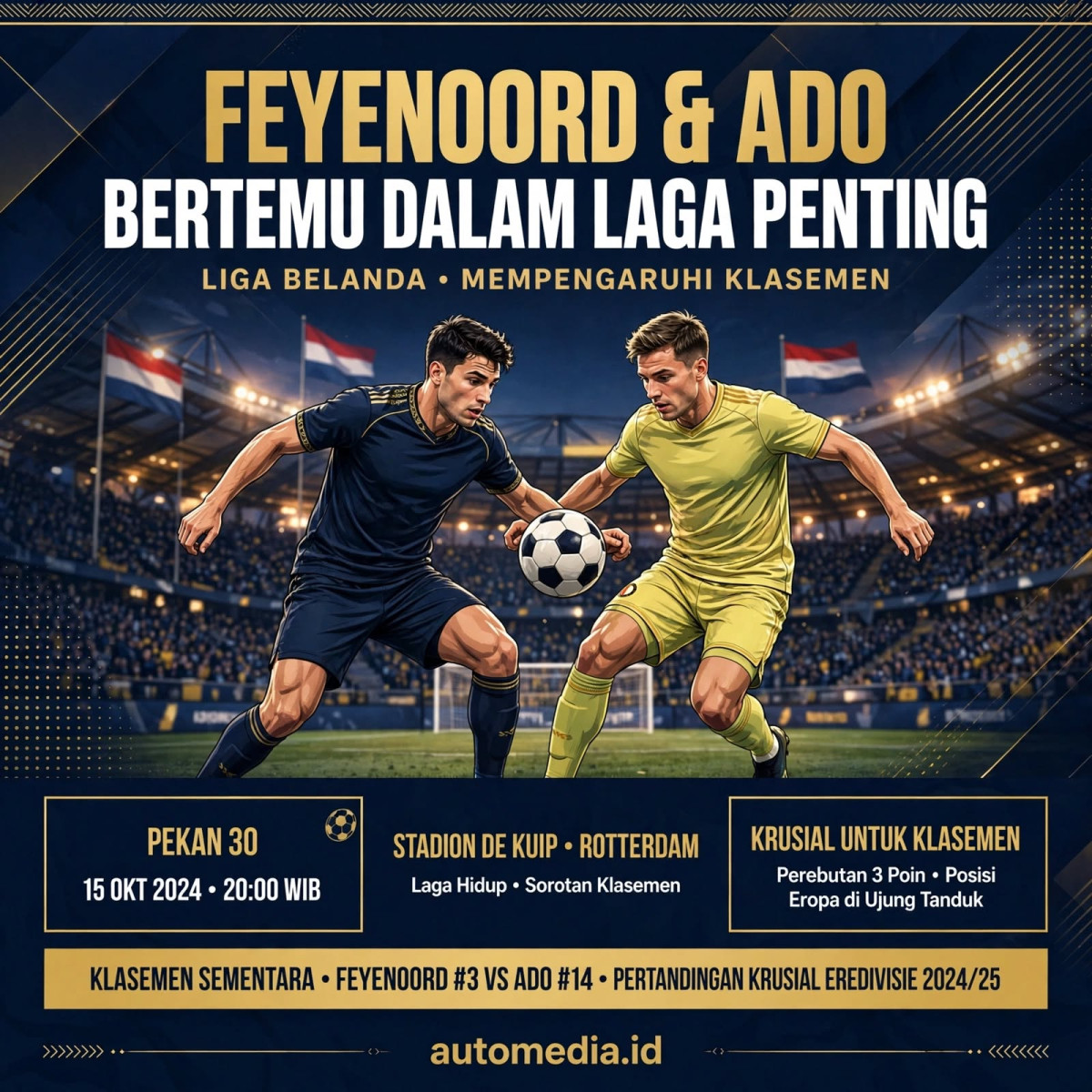 Feyenoord vs ADO: Pertandingan Sengit di Liga Belanda