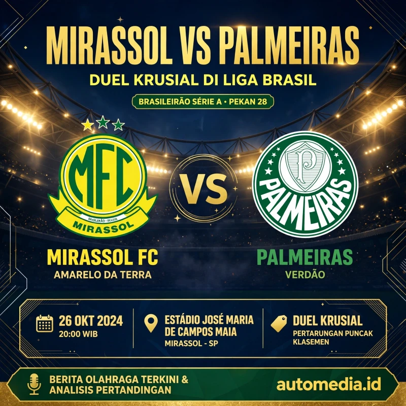Mirassol vs Palmeiras: Duel Krusial di Liga Brasil