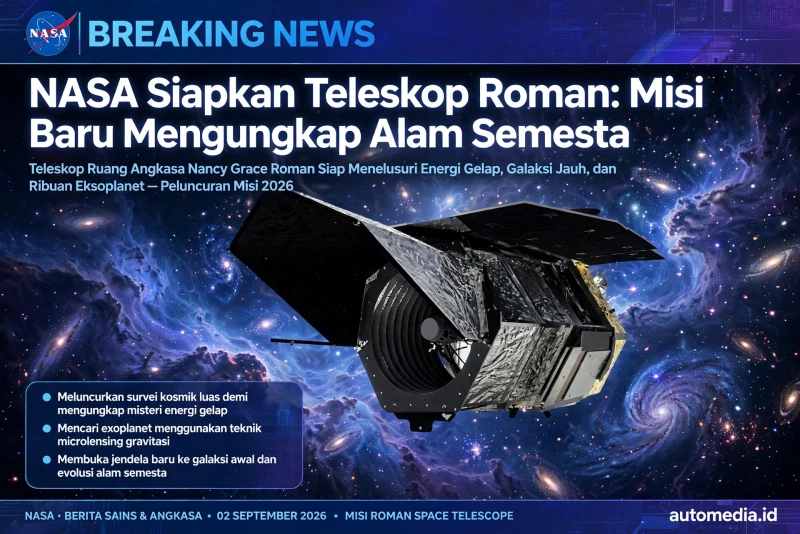 NASA Siapkan Teleskop Roman: Misi Baru Mengungkap Alam Semesta