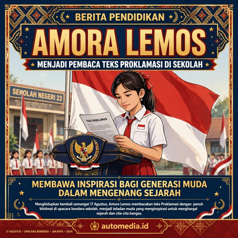 Amora Lemos: Pembaca Teks Proklamasi yang Menginspirasi