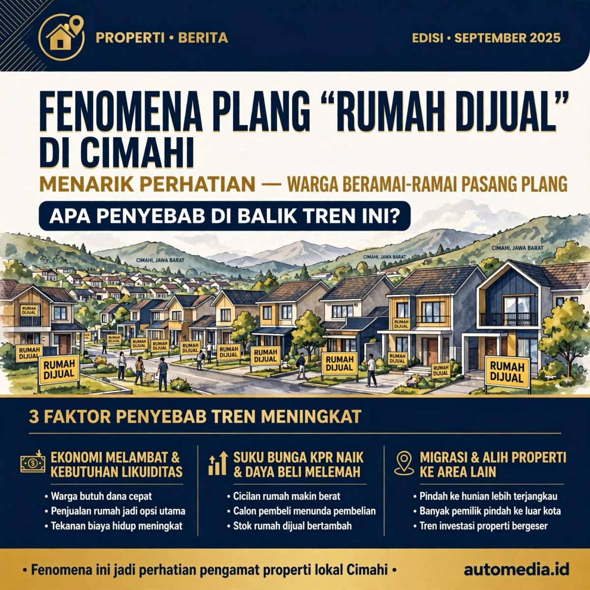Fenomena Plang 'Rumah Dijual' di Cimahi: Apa yang Terjadi?