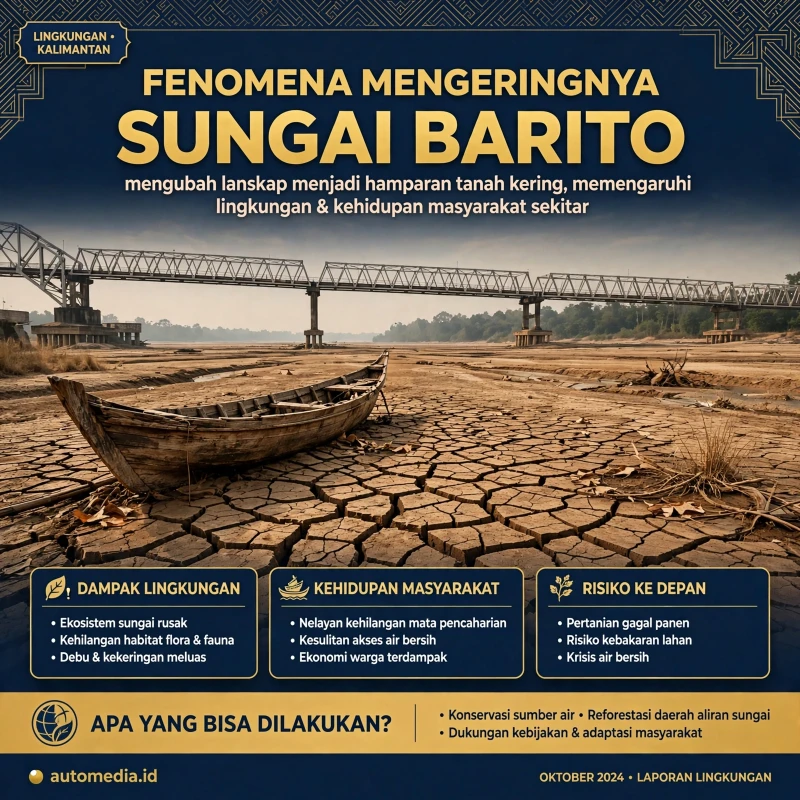 Sungai Barito Mengering: Fenomena Alam yang Mengubah Lanskap