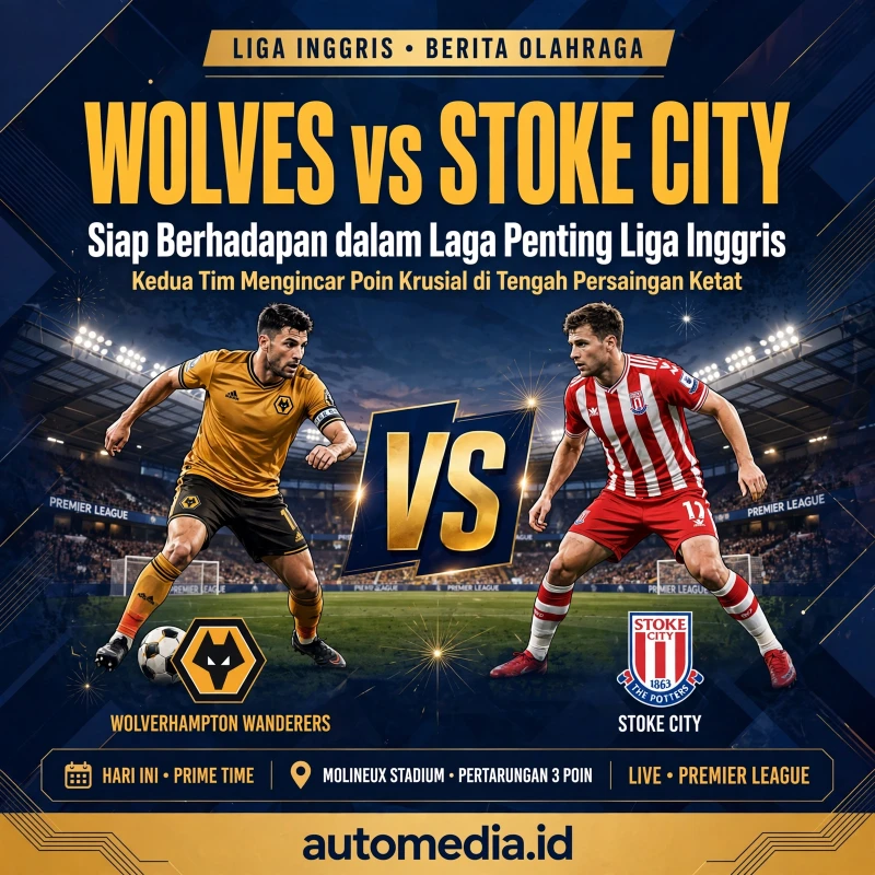 Wolves vs Stoke City: Pertarungan Sengit di Liga Inggris