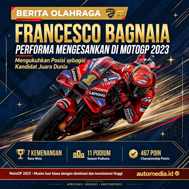 Francesco Bagnaia Memimpin Klasemen MotoGP Musim Ini
