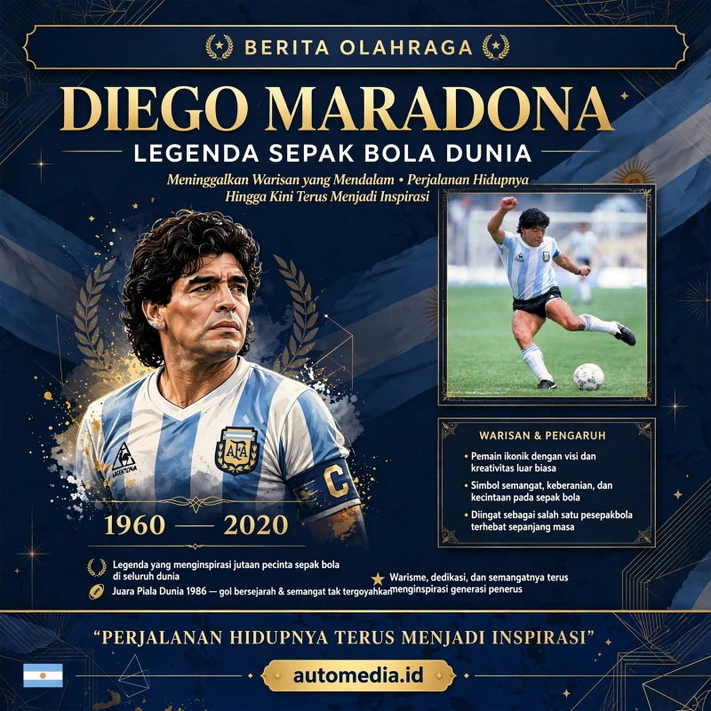 Diego Maradona: Warisan Sepak Bola yang Tak Terlupakan