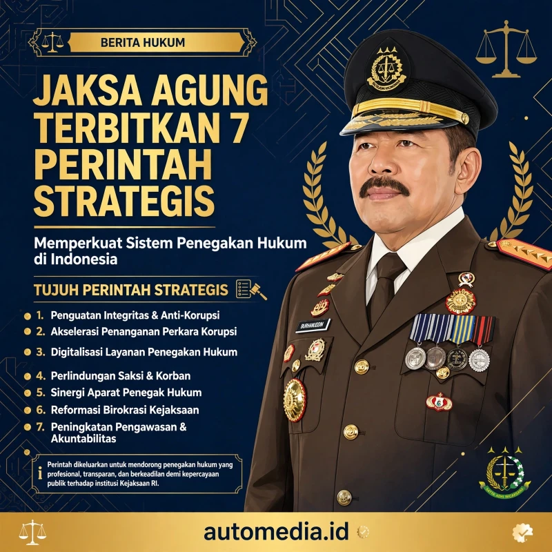 Jaksa Agung Luncurkan 7 Perintah Strategis di Hari Lahir Kejaksaan