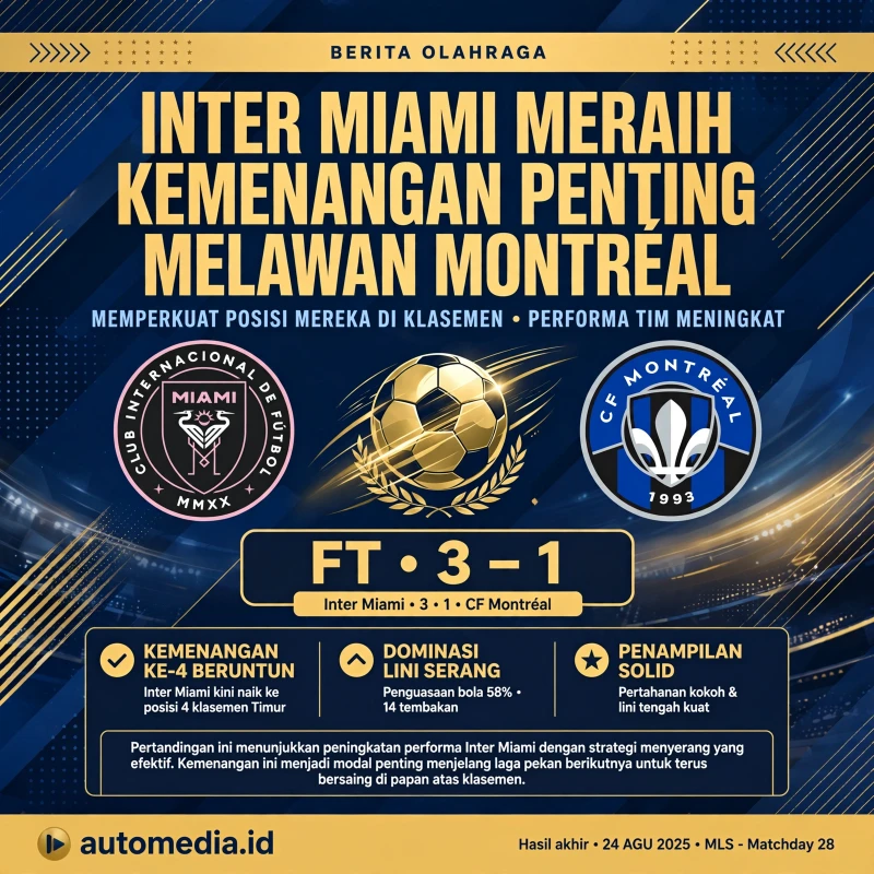 Inter Miami Kembali Beraksi: Momen Kemenangan Melawan Montréal