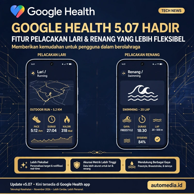 Google Health 5.07 Resmi Diluncurkan: Inovasi Pelacakan Olahraga