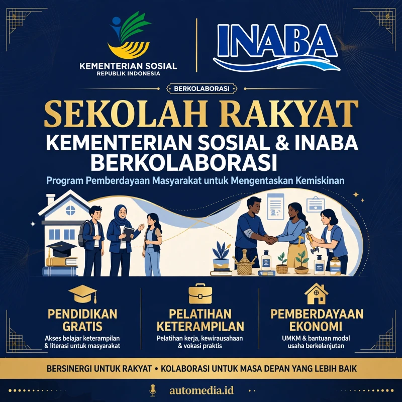 Kemensos dan INABA: Kolaborasi untuk Mengentaskan Kemiskinan Melalui Sekolah Rakyat