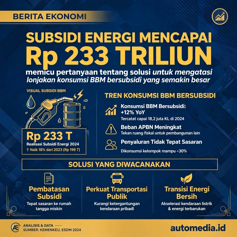 Subsidi Energi Tembus Rp 233 Triliun: Apa Solusi untuk Konsumsi BBM yang Meningkat?