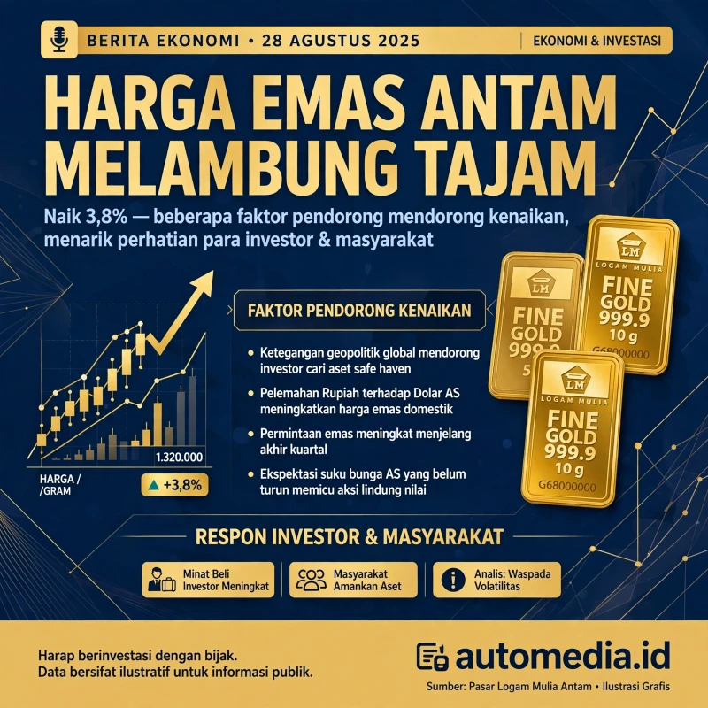 Harga Emas Antam Naik Tajam: Apa Penyebabnya?