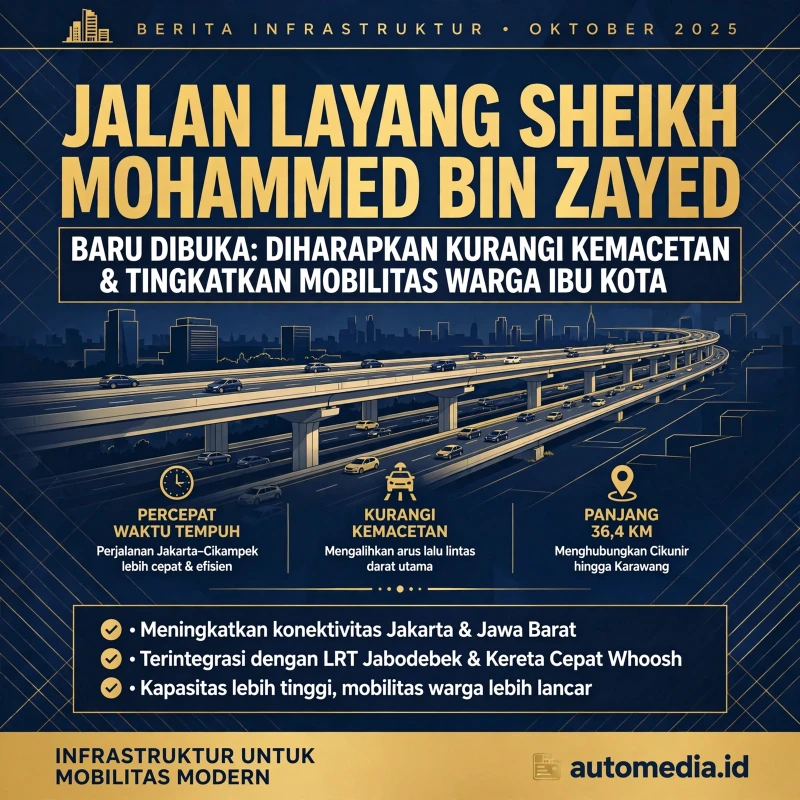 Jalan Layang Sheikh Mohammed Bin Zayed Resmi Dibuka untuk Umum