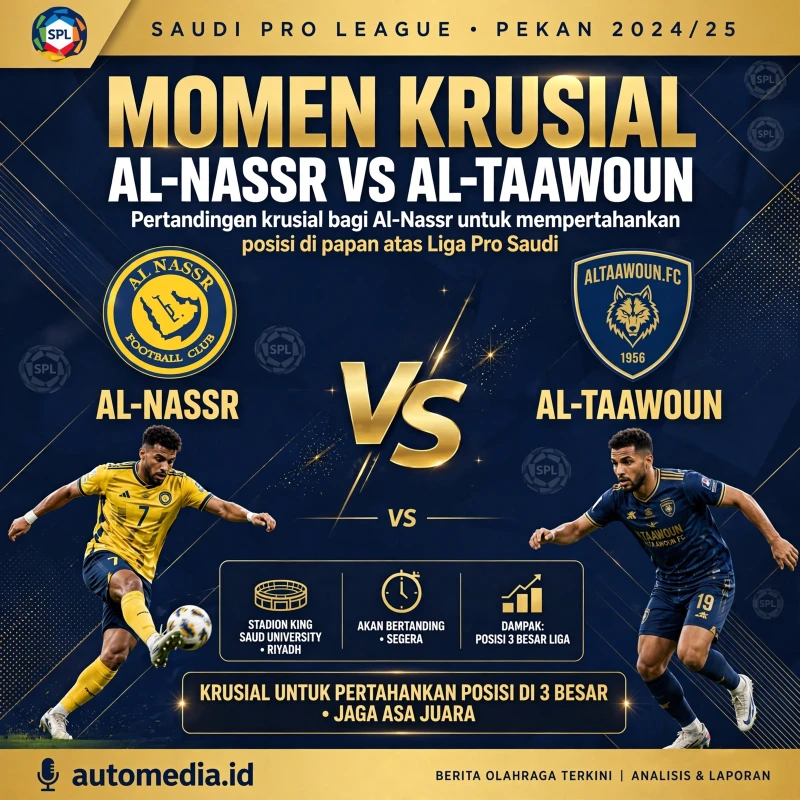 Al-Nassr Kembali Beraksi, Siap Hadapi Al-Taawon di Liga Pro Saudi