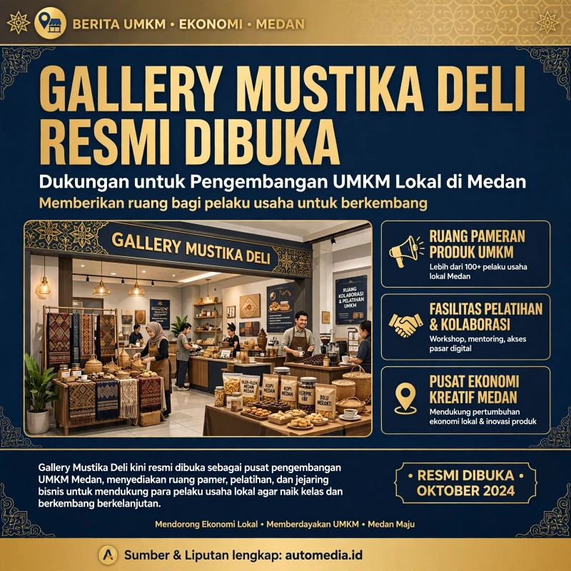 Gallery Mustika Deli: Ruang Baru untuk UMKM di Kota Medan