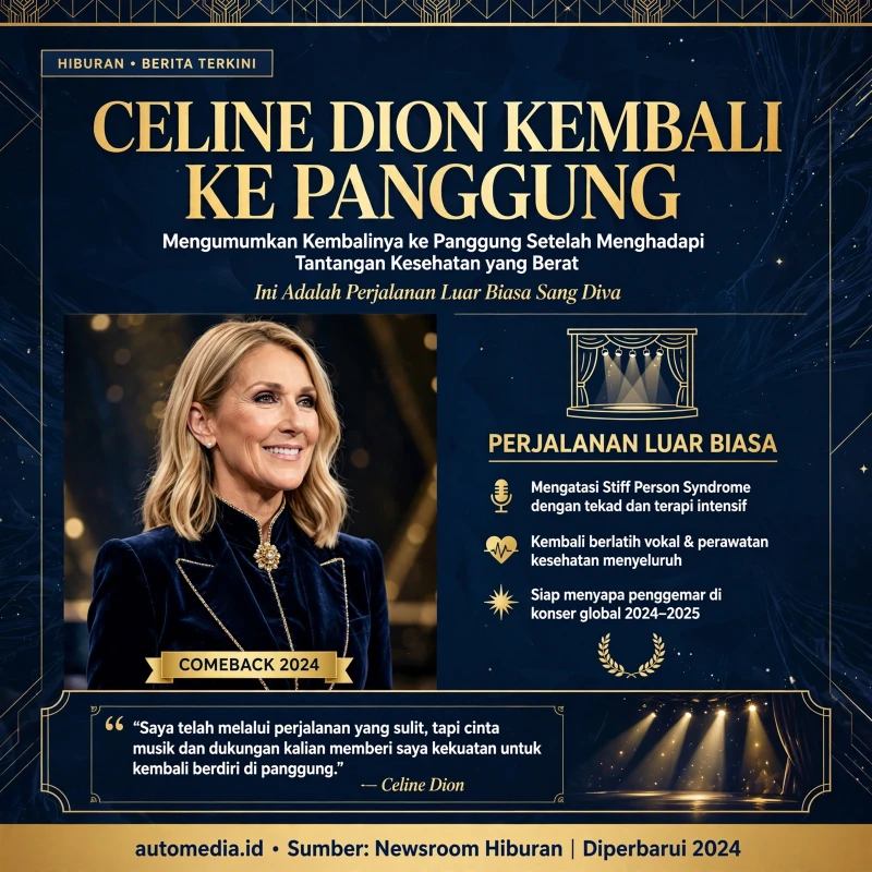 Celine Dion Kembali ke Panggung: Kabar Terbaru dari Sang Diva