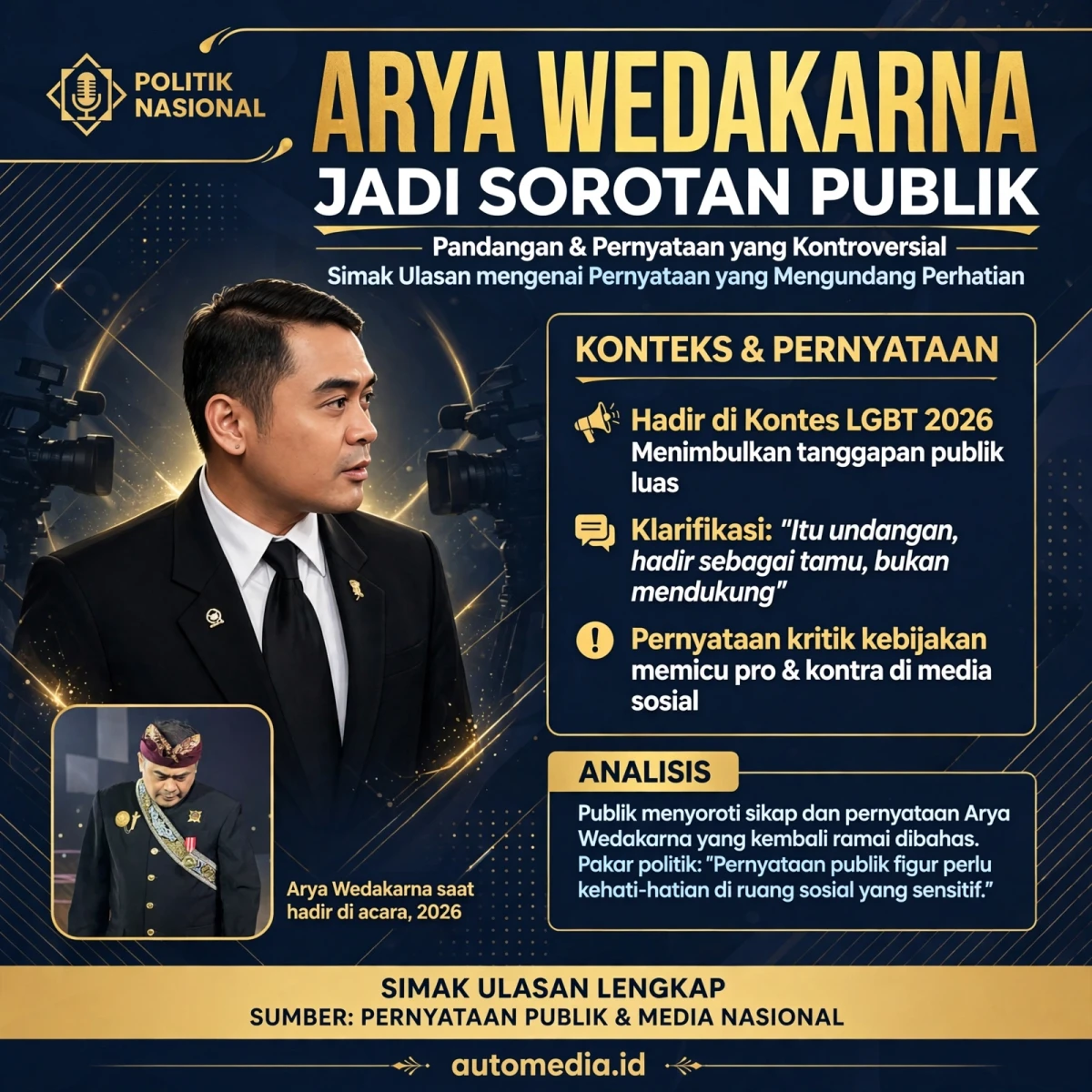 Arya Wedakarna: Suara yang Menggugah di Tengah Kontroversi