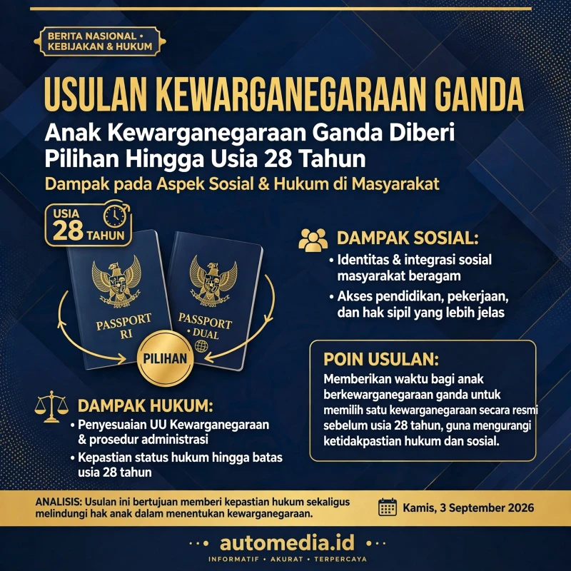 Anak Kewarganegaraan Ganda: Pilihan Masa Depan hingga Usia 28 Tahun