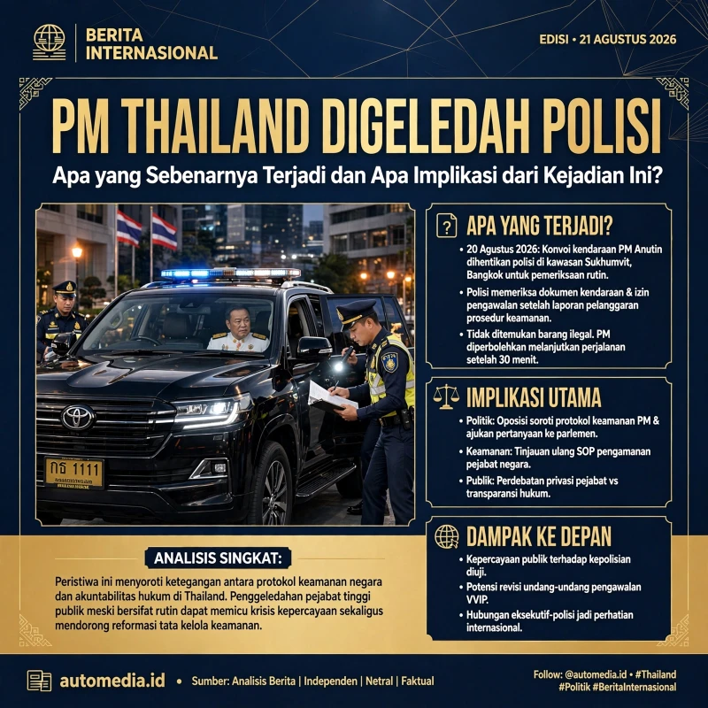Kendaraan PM Thailand Disetop: Apa yang Terjadi di Balik Insiden Ini?