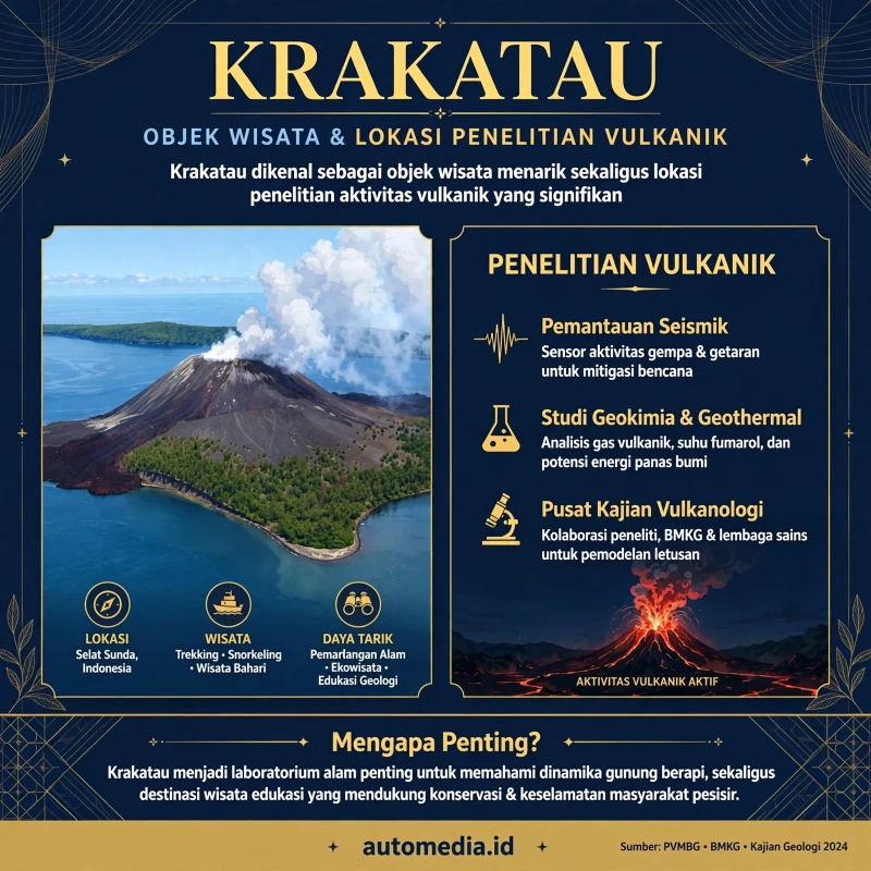 Krakatau: Warisan Alam yang Menjadi Fokus Penelitian dan Wisata