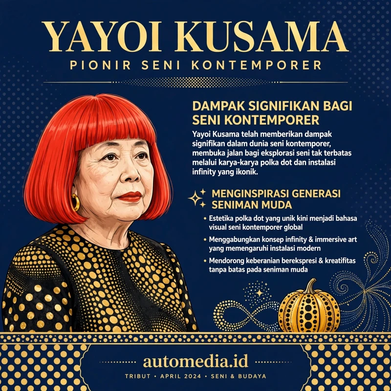 Yayoi Kusama: Seniman Kontemporer yang Mengguncang Dunia Seni