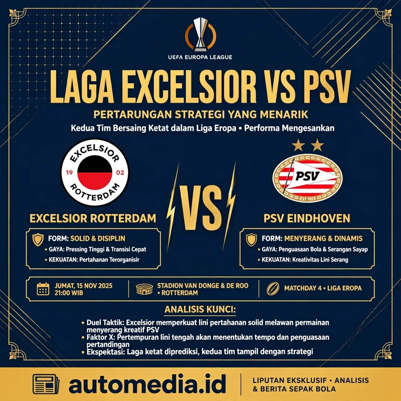 Excelsior vs PSV: Pertarungan Sengit di Liga Eropa