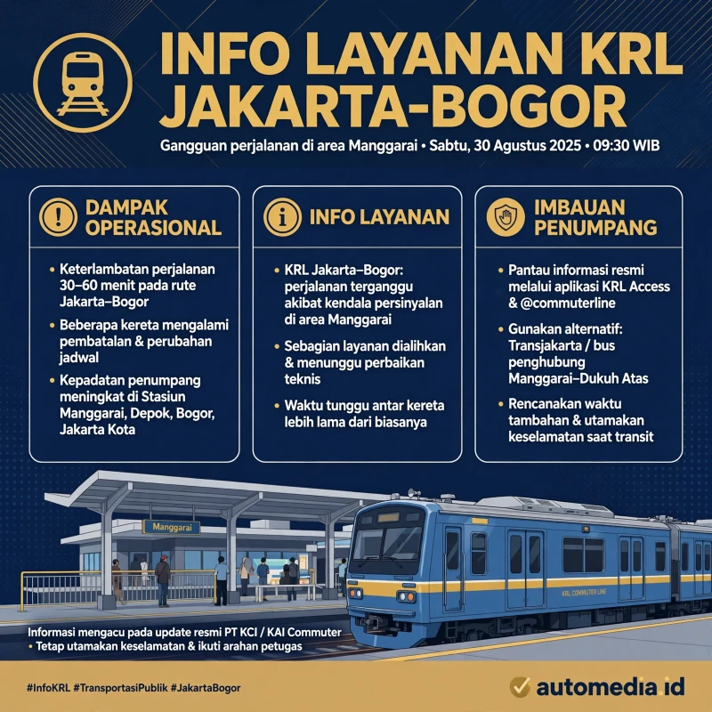 Tawuran di Manggarai: KRL Jakarta-Bogor Terhambat
