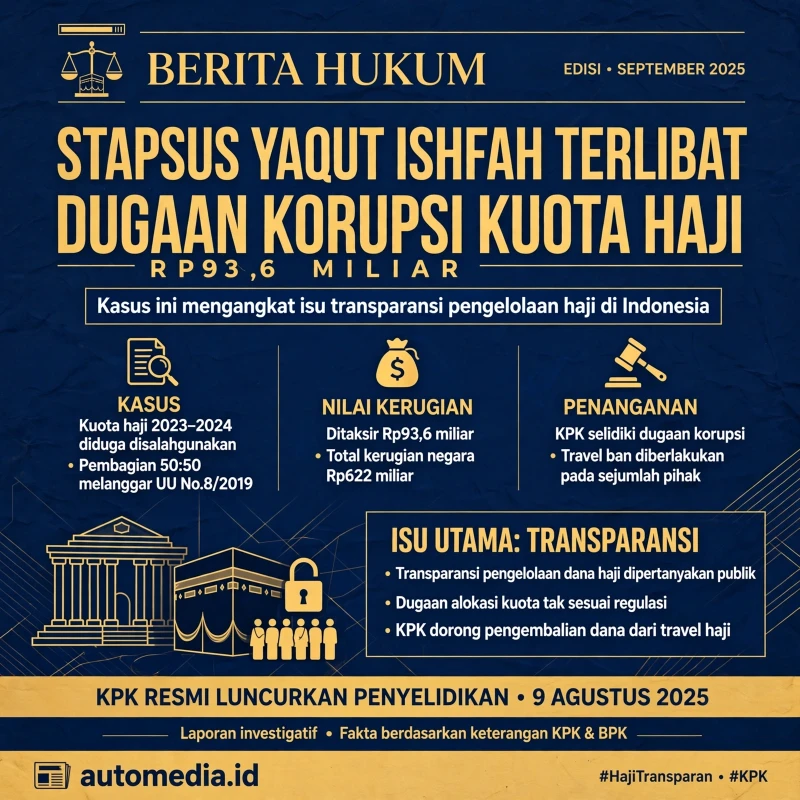 Stafsus Yaqut Ishfah Didakwa Perkaya Diri Rp93,6 M dalam Kasus Kuota Haji