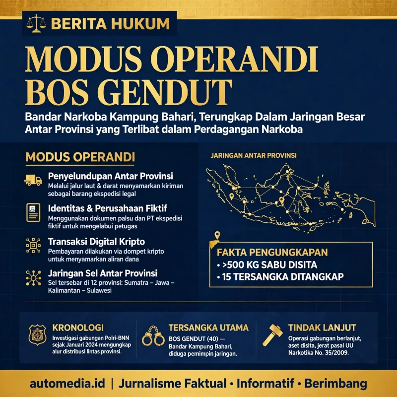 Bos Gendut Bandar Narkoba Kampung Bahari: Jaringan Antar Provinsi Terungkap