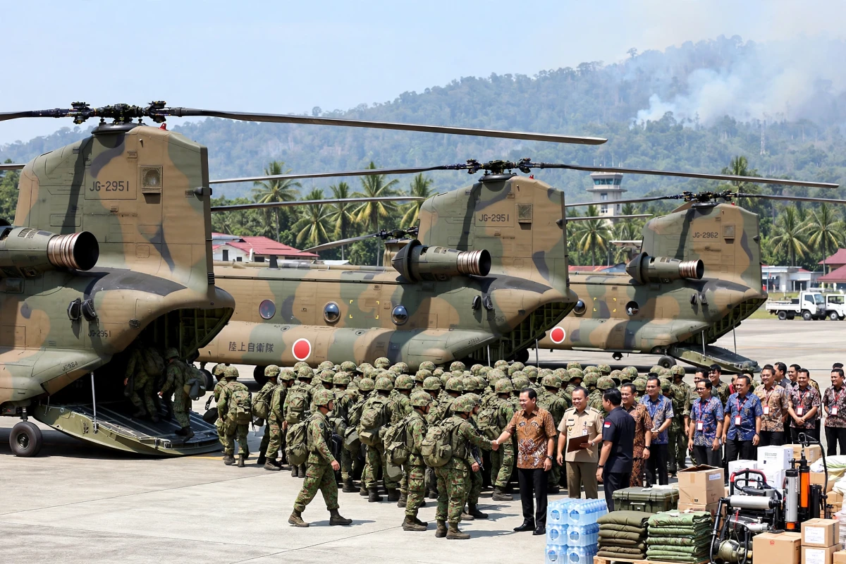 Kedatangan 180 Tentara Jepang untuk Pemadaman Karhutla di Kalimantan