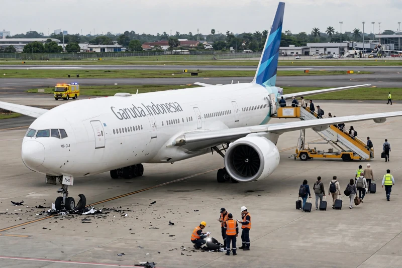 Insiden Pecah Ban di Penerbangan Garuda: Semuanya Selamat
