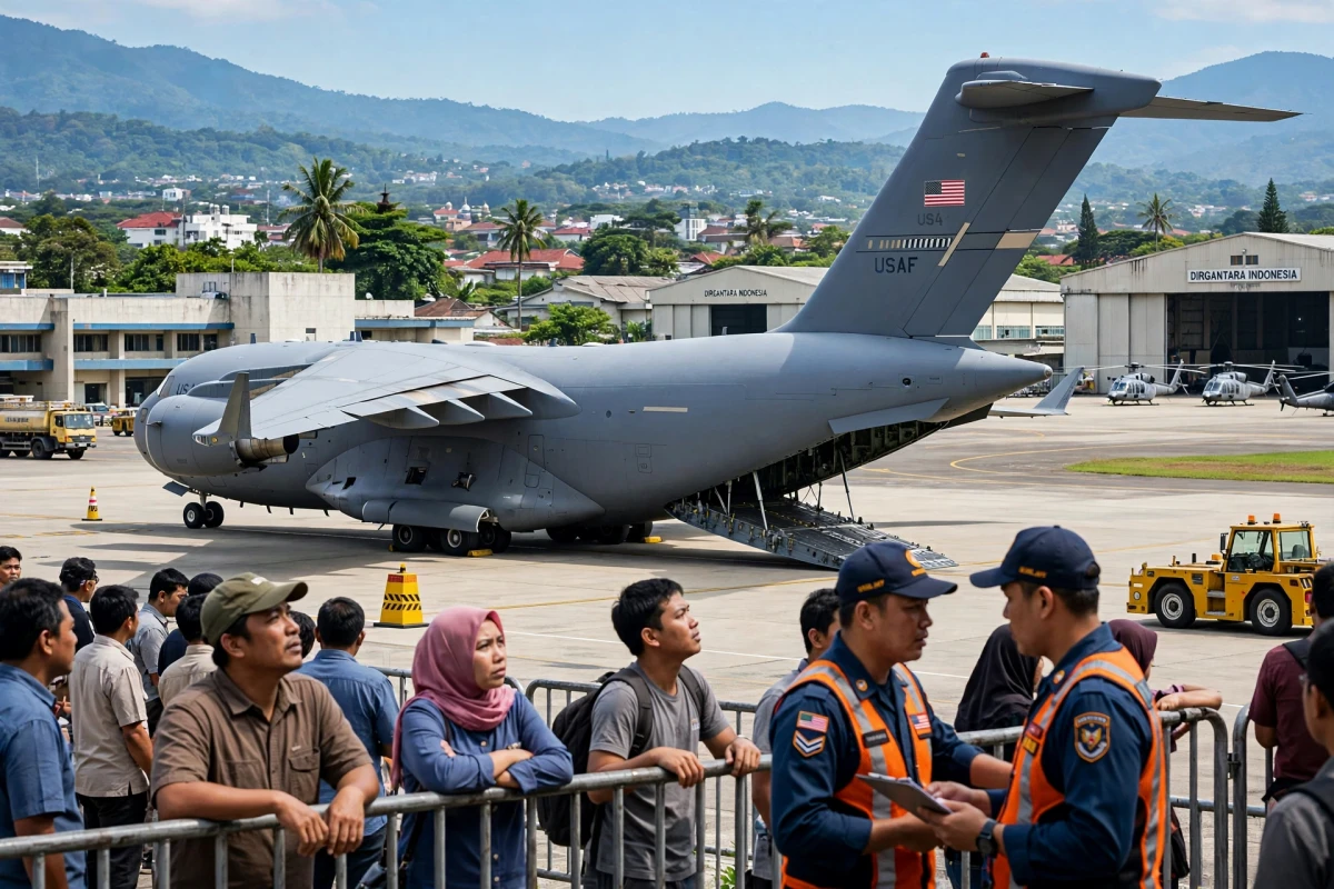 Pesawat Jumbo Militer AS Mendarat di Bandara Bandung: Apa Tujuannya?