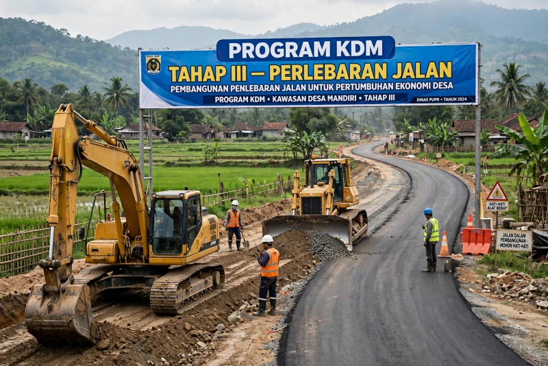 Pelebaran Jalan Tahap III Program KDM: Mempercepat Akses Transportasi