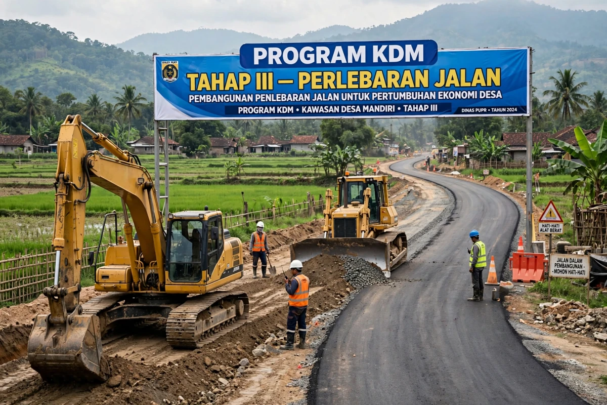 Pelebaran Jalan Tahap III Program KDM: Mempercepat Akses Transportasi