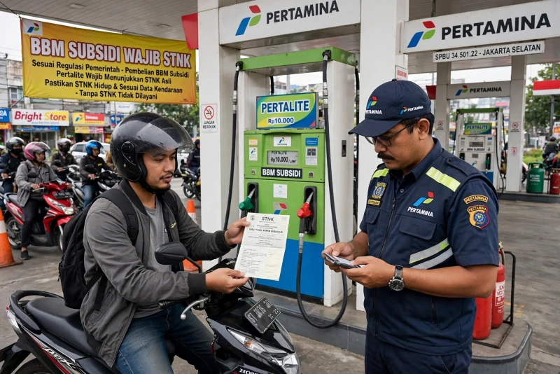 Aturan Terbaru: Beli BBM Subsidi dengan STNK Kini Diberlakukan