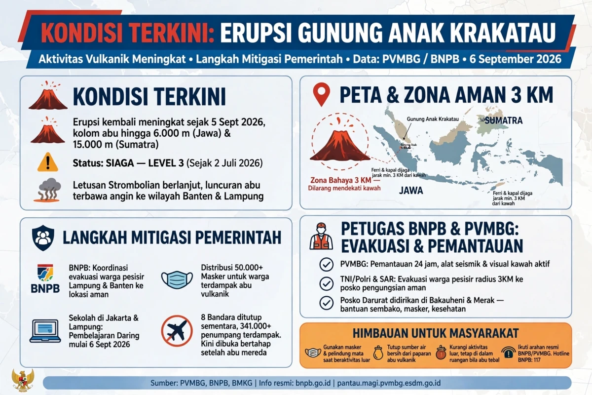 Erupsi Gunung Anak Krakatau: Kondisi Terkini dan Langkah Penanganan