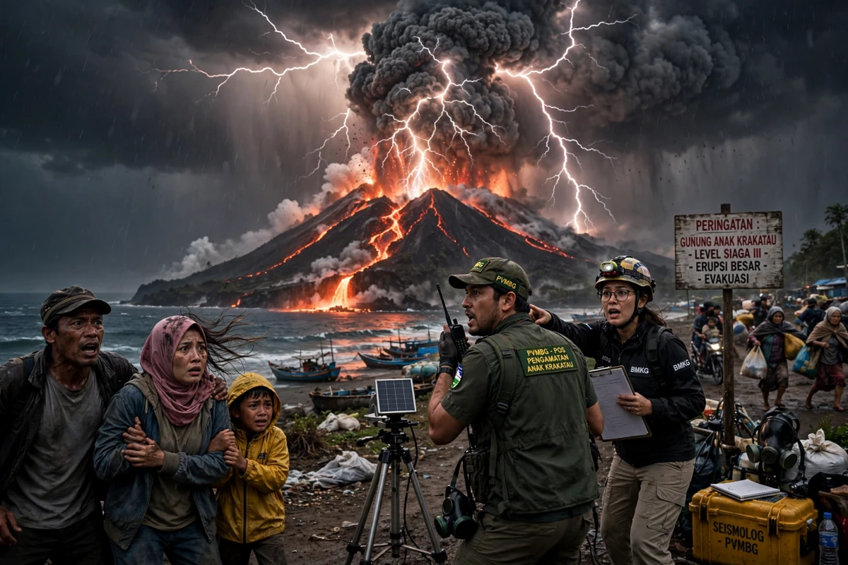 Erupsi Gunung Anak Krakatau: Detik-Detik Mencekam Tercatat